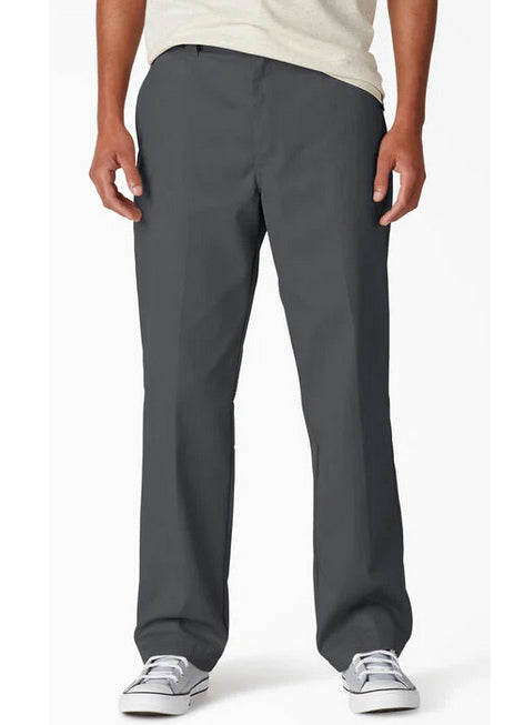 Calvin Klein Mens Regular Fit Solid Taupe Tan Flat Front Dress Pants | The  Suit Depot